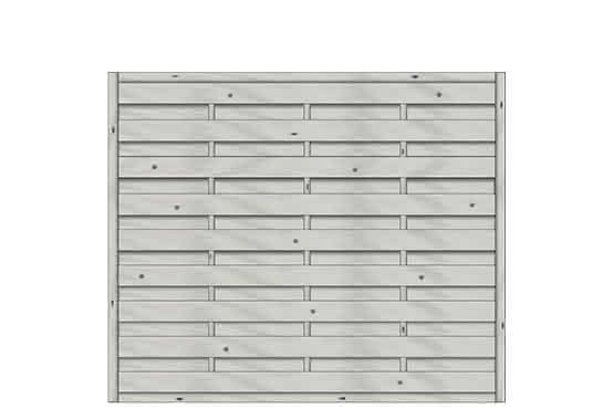 Dichtzaun Madras 180x150 cm geschlossen Fichte Struktur Grau ca. 180 x 150 cm geschlossen | Fichte Grau