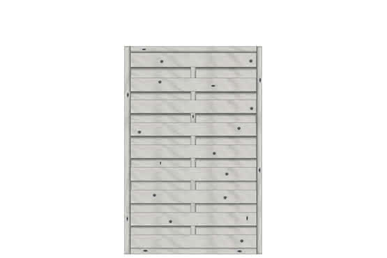 Dichtzaun Madras 100x150 cm geschlossen Fichte Struktur Grau ca. 100 x 150 cm geschlossen | Fichte Grau