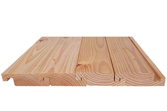 Terrassendielen Lärche 44x145 mm Belags-Profil 