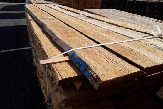 30 mm Bonanza-Zaun Bretter sägerau Lärche natur, Länge 4,00 m 4,00 m | Lärche natur