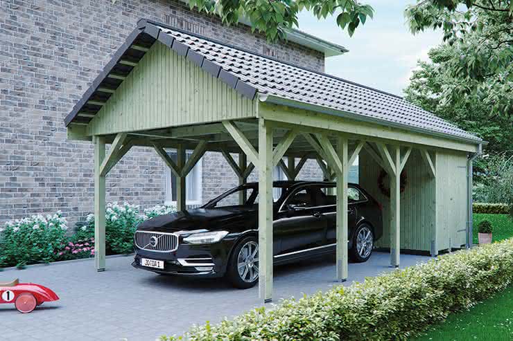 Carport Massivholz Meldorf | Breite: 405 cm 