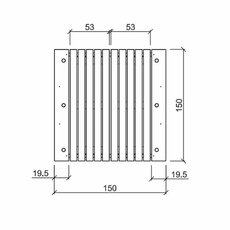 Sandkiste Moritz 150 x 150 cm KDI 150x150 cm | KDI