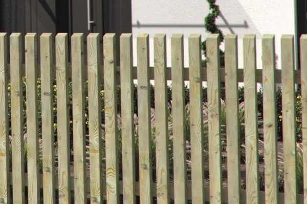 Einzel-Zaunlatten 35x55 mm Kopf abgeschrägt 