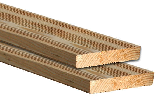 Terrassenholz Lärche naturbelassen französiches Profil 24x138 mm 5 m 5,00 m