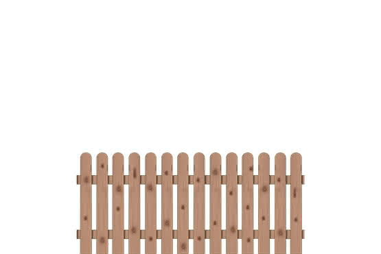 Frieslandzaun 180x80 cm, Fichte hellbraun 180 x 80 cm gerade | Fichte hellbraun