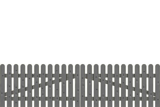 Frieslandzaun Doppeltor 300x80 cm, Fichte basaltgrau 300 x 80 cm Tor gerade | Fichte basaltgrau