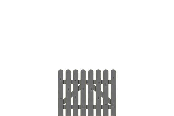 Frieslandzaun Pforte 100x80 cm, Fichte basaltgrau 100 x 80 cm Pforte gerade | Fichte basaltgrau