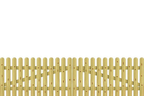Staketenzaun Friesland 300x80 cm Tor gerade KDI 300 x 80 cm Tor gerade | Nadelholz kessel- druckimprägniert