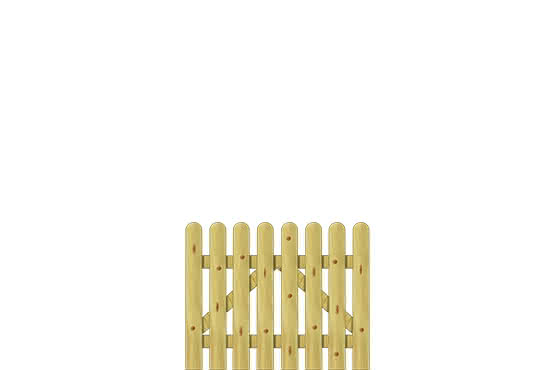 Staketenzaun Friesland 100x80 cm Pforte gerade KDI 100 x 80 cm Pforte gerade | Nadelholz kessel- druckimprägniert