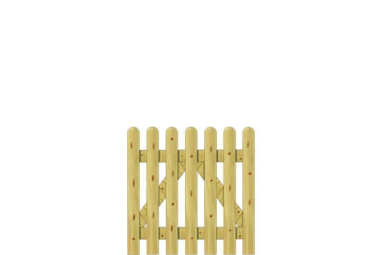 Gartenzaun Holsteinzaun 95 100x100cm Pforte KDI grün Pforte 100x100 cm