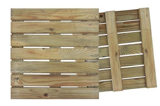 Kiefer KDI grün 50 x 50 cm Holzfliese 