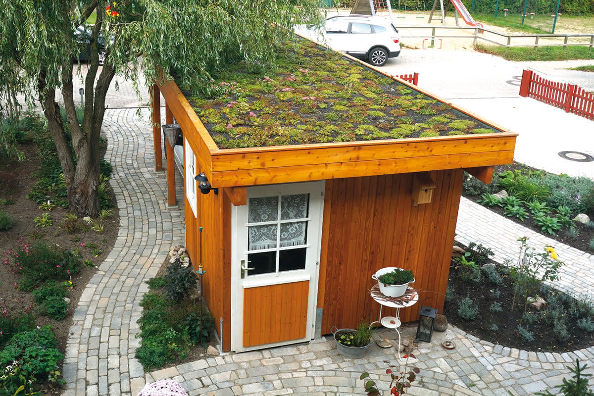 Gründachbausatz für Carports 