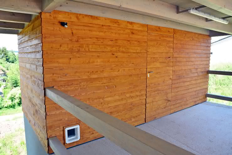 Europäische Lärche Fassadenprofil fein gesägt, naturbelassen 