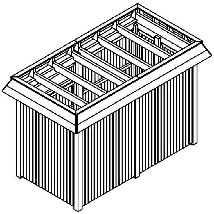 Gartenhaus 210x386 cm 