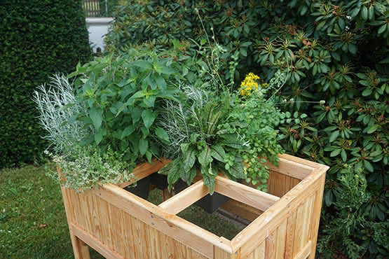 Hochbeet-System aus Lärche naturbelassen 