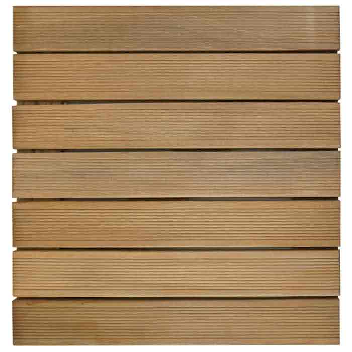 Terrassenfliesen Bangkirai 50x50 cm, FSC-zertifiziert (FSC 100%) 