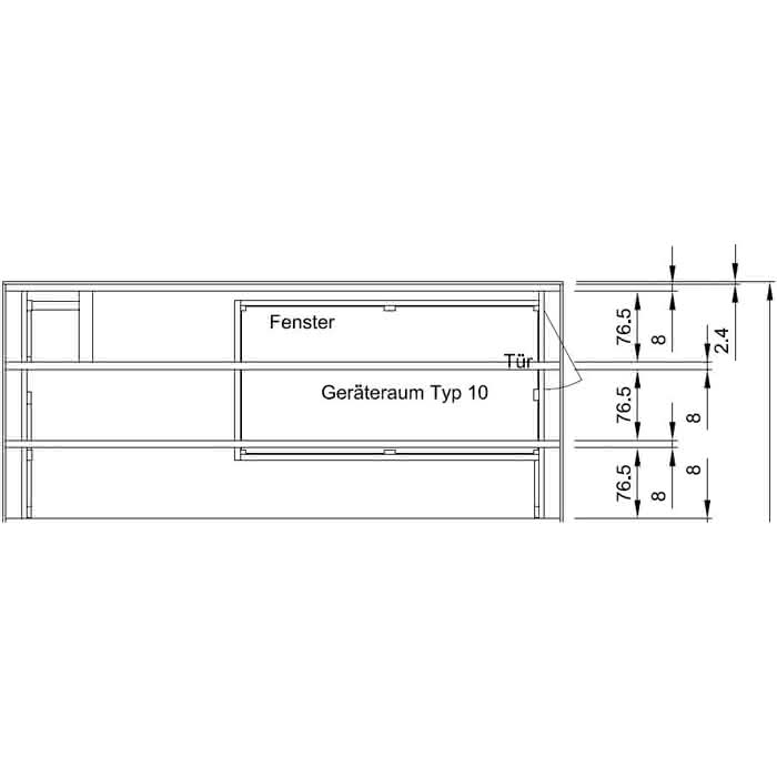 Integrierter Geräteraum Typ 10 