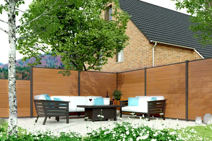 Kingston Systemzaun PVC 178x175 cm Farbe nach Wahl Kingston | nach Wahl