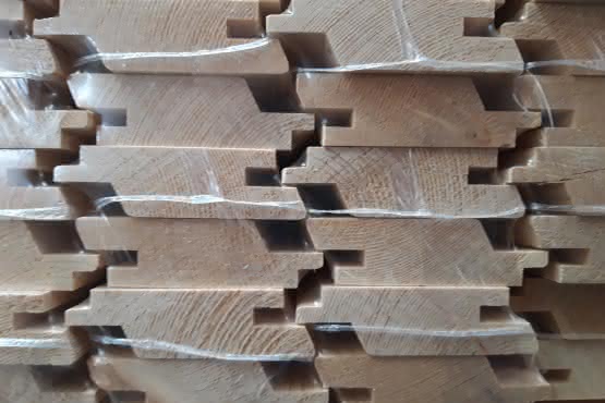 27 x 96 mm Fichte Rhombusprofil, naturbelassen 