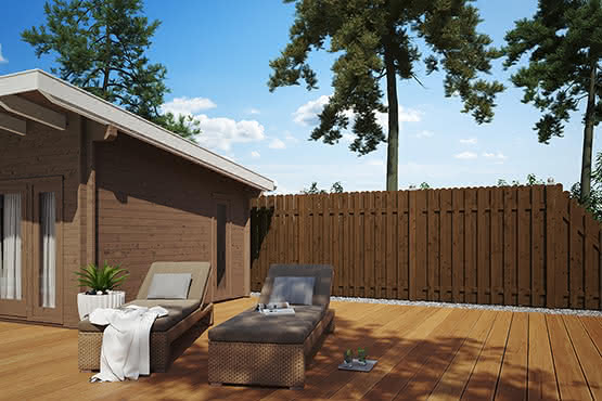 Sichtschutzzaun Cadiz Staketenzaun 