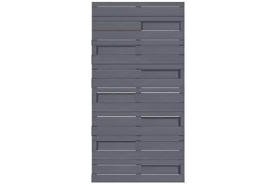 Designzaun Madura in 3D-Optik, 90x180 cm, Vintage Grau ca. 90 x 180 cm | Vintage Grau