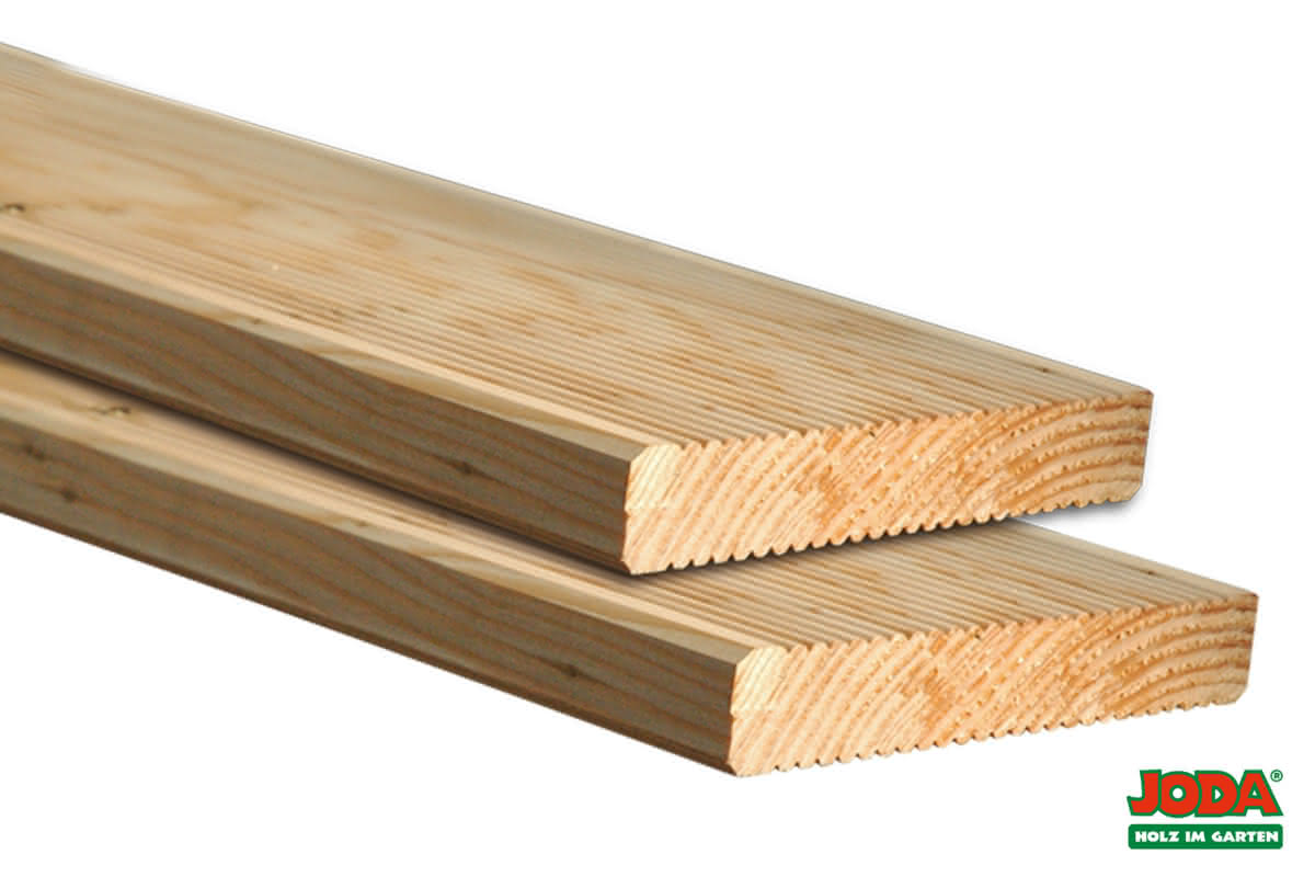 Komplett-Terrasse Lärche geriffellt 5x3 m 5,00 x 3,00 m