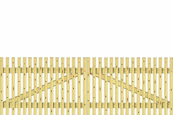 Lattenzaun 300x100cm Doppeltor KDI grün 300 x 100 cm Doppeltor | KDI grün