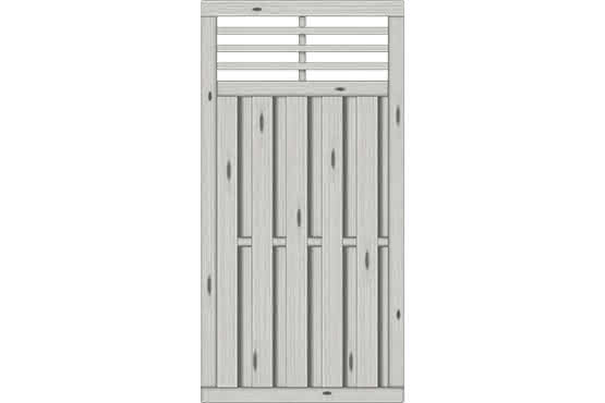 Sichtschutzelement Locarno 90x180 cm Fichte Grau ca. 90x180 cm | Fichte Grau