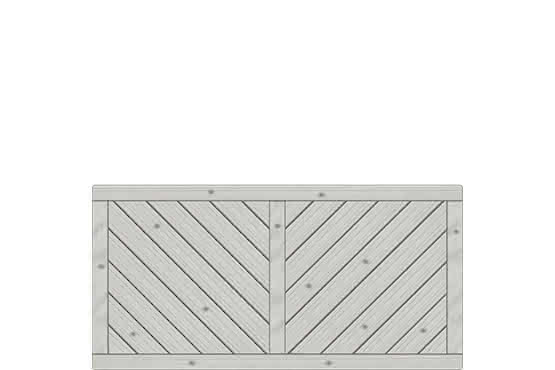 Vorgartenzaun Lugano 180x90 cm Vorgartenzaun geschlossen Fichte Grau 180 x 90 cm Vorgartenzaun geschlossen