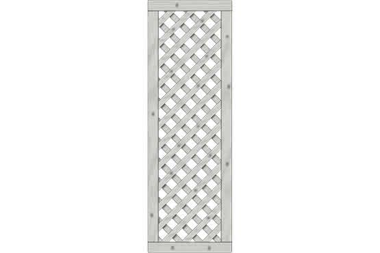 Rankzaun Lugano 60x180 cm Rankzaun Fichte Grau 60 x 180 cm Rankzaun