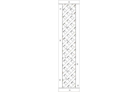 Rankzaun Lugano 41x180 cm Rankzaun Fichte Grauweiß 41 x 180 cm Rankzaun