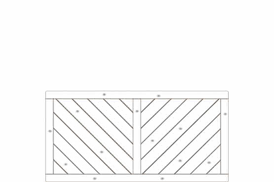 Vorgartenzaun Lugano 180x90 cm Vorgartenzaun geschlossen Fichte Grauweiß 180 x 90 cm Vorgartenzaun geschlossen