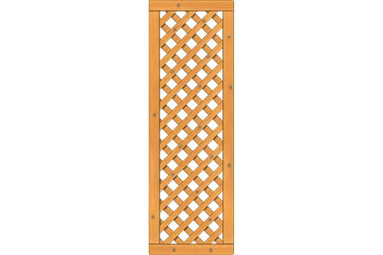 Rankzaun Lugano 60x180 cm Rankzaun Fichte Pinie 60 x 180 cm Rankzaun