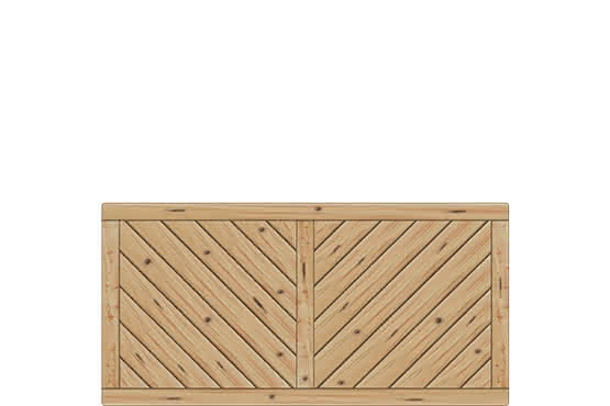 Vorgartenzaun Lugano 180x90 cm Vorgartenzaun geschlossen Lärche/Douglasie naturbelassen 180 x 90 cm Vorgartenzaun geschlossen