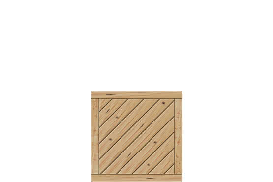 Vorgartenzaun Lugano 90x90 cm Vorgartenzaun geschlossen Lärche/Douglasie naturbelassen 90 x 90 cm Vorgartenzaun geschlossen