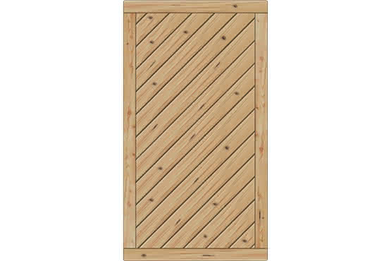 Sichtschutzelement Lugano 100x180 cm Tür geschlossen Lärche/Douglasie naturbelassen 100 x 180 cm Tür geschlossen