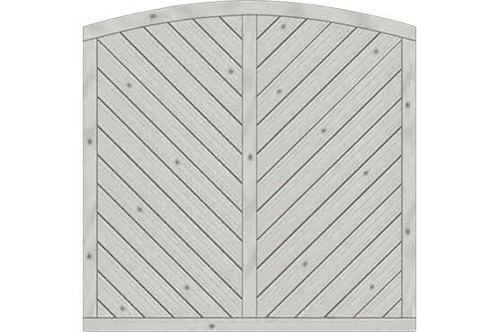 Dichtzaun Lyon 180x180/165 cm geschlossen Fichte Grau 180 x 180/165 cm geschlossen | Fichte Grau
