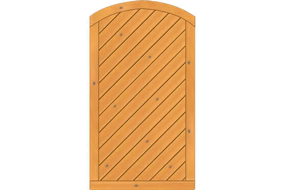 Dichtzaun Lyon 100x180/165 cm Tür geschlossen Fichte Pinie 100 x 180/165 cm Tür geschlossen | Fichte Pinie