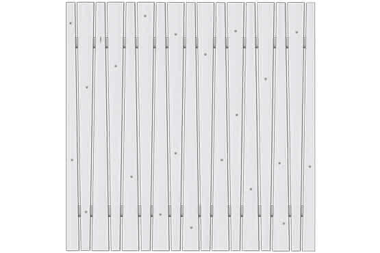 Sichtschutzzaun Manoa Fichte Grauweiß 180x180 cm ca. 180 x 180 cm | Fichte grauweiß
