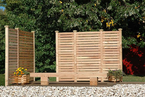 Rhombuszaun 60 x 180 cm | Lärche/Douglasie
