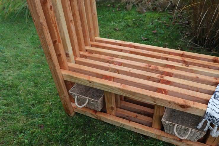 Sitzlaube Oxford Lärche/Douglasie naturbelassen 