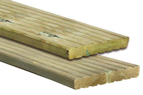 Terrassen-Sets günstig aus 27x145 mm Kiefer kesseldruckimprägniert genutetes Profil 