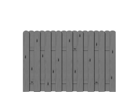 Bohlenzaun Vitoria 180x120 cm Fichte Granit ca. 180 x 120 cm | Fichte Granit