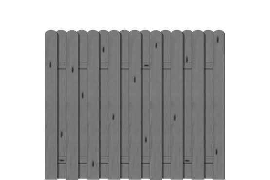 Bohlenzaun Vitoria 180x150 cm Fichte Granit ca. 180 x 150 cm | Fichte Granit