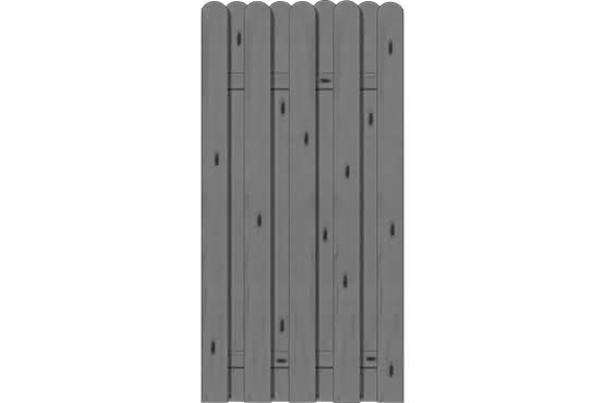 Bohlenzaun Vitoria 90x180 cm Fichte Granit ca. 90 x 180 cm | Fichte Granit