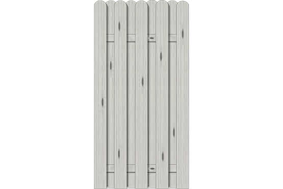 Bohlenzaun Vitoria 90x180 cm Fichte Grau ca. 90 x 180 cm | Fichte Grau