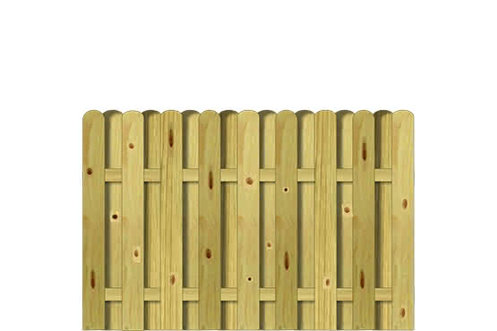 Bohlenzaun Vitoria 180x120 cm KDI ca. 180 x 120 cm | KDI