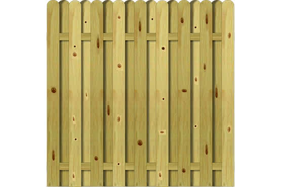 Bohlenzaun Vitoria 180x180 cm KDI ca. 180 x 180 cm | KDI