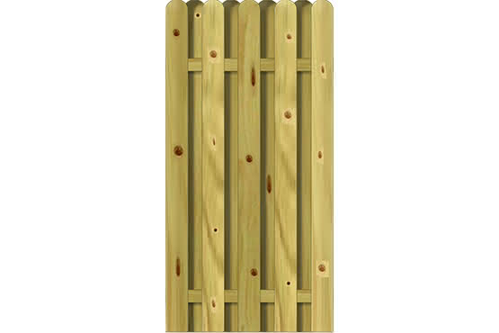 Bohlenzaun Vitoria 90x180 cm KDI ca. 90 x 180 cm | KDI