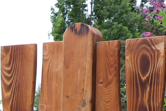 Leimholzpfosten 90x90 mm Fichte geflammt 
